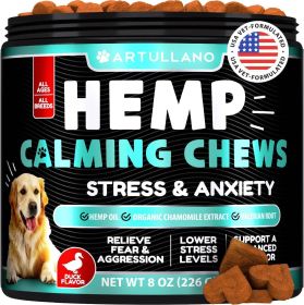 Hemp Calming Chews for Dogs Dog Anxiety Relief Treats with Hemp Oil Turmeric Valerian Ginger Health and Wellness Supplements for Dogs Hip and Joi Hemp Calming Chews for Dogs Dog Anxiety Relief Treats with Hemp Oil Turmeric Valerian Ginger Health and Wellness Supplements for Dogs Hip and Joi