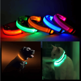 LED PET Safety Halo Style Collar (Option: RED-LARGE) LED PET Safety Halo Style Collar (Option: RED-LARGE)